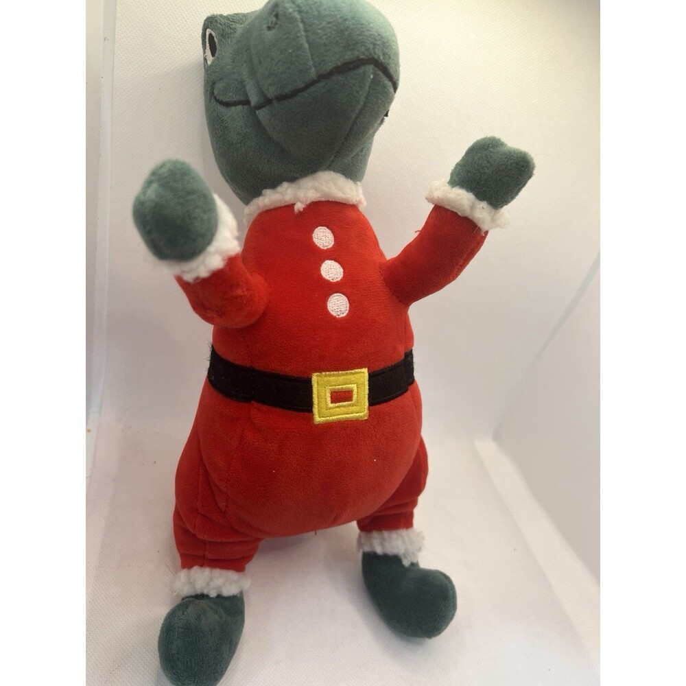 Fringe Studio Dog Toy Christmas Dinosaur T-Rex Plush